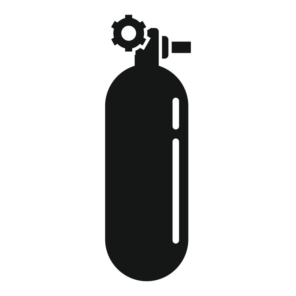 Sauerstofftank-Symbol, einfacher Stil vektor
