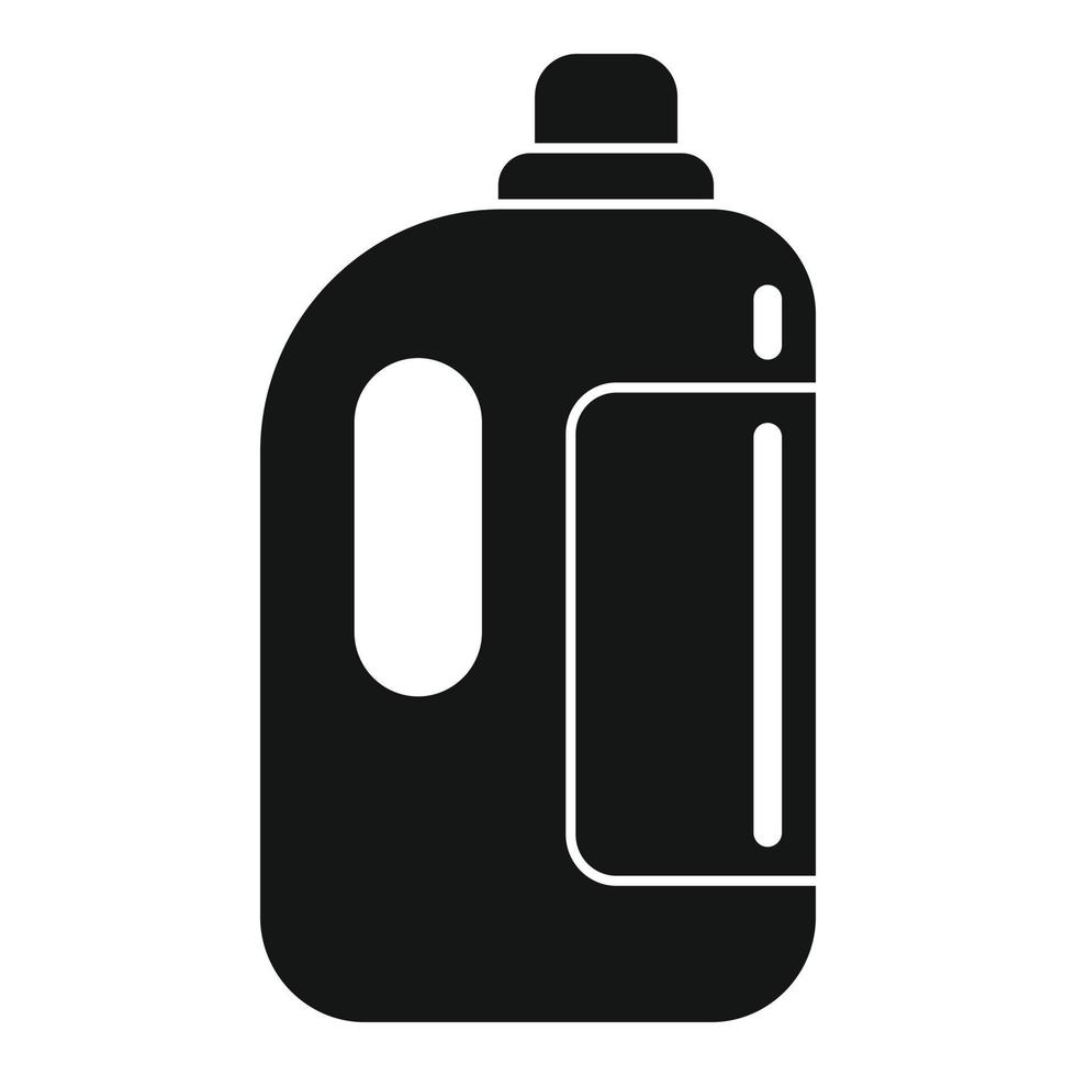 Symbol für die Flasche mit Weichspüler, einfachen Stil vektor