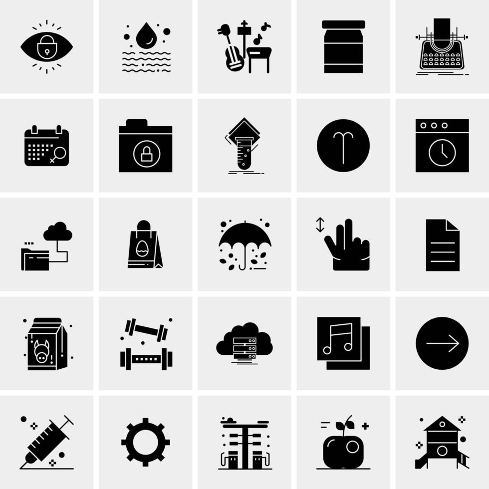 25 universelle Business-Icons Vektor kreative Icon-Illustration zur Verwendung in Web- und Mobilprojekten