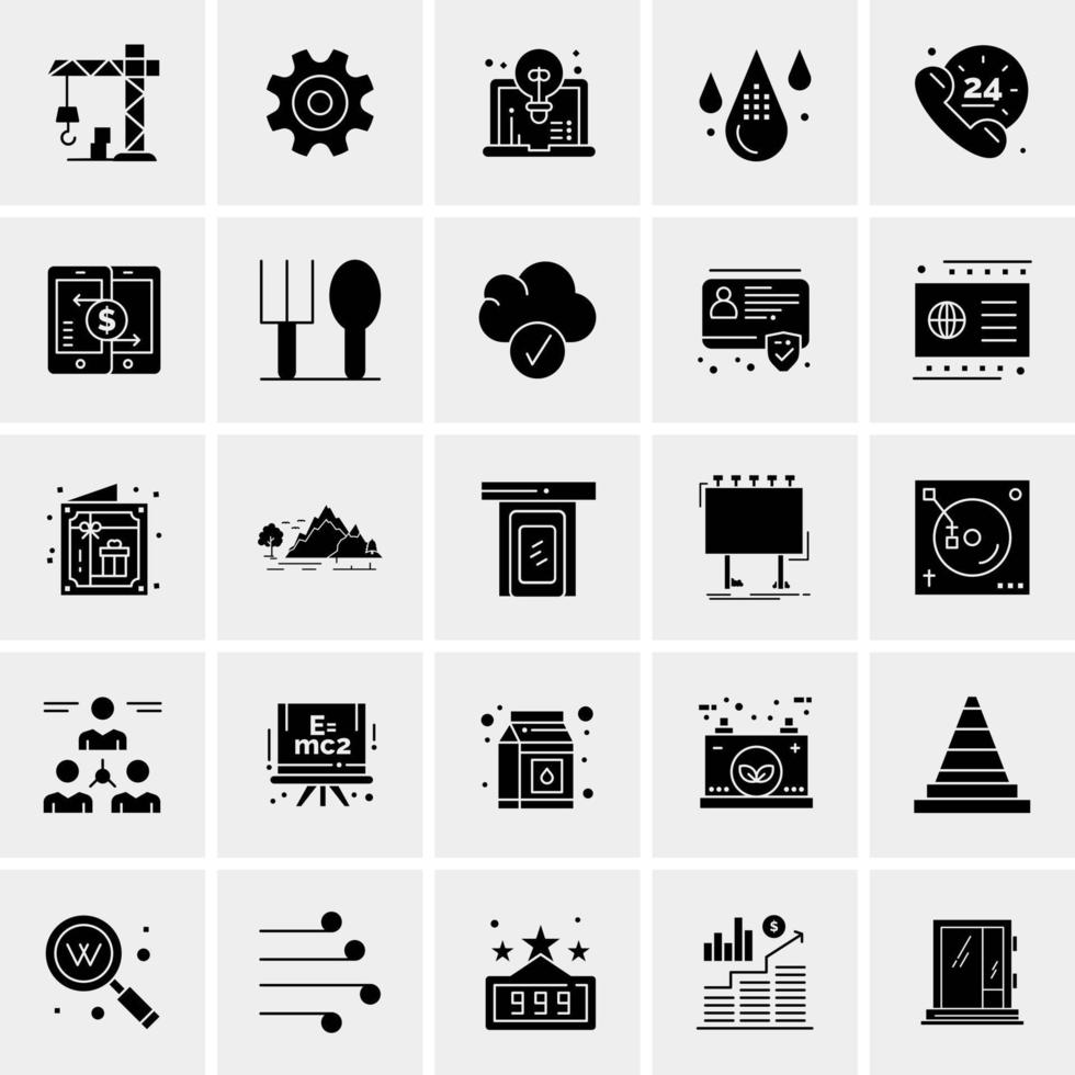 25 universelle Business-Icons Vektor kreative Icon-Illustration zur Verwendung in Web- und Mobilprojekten