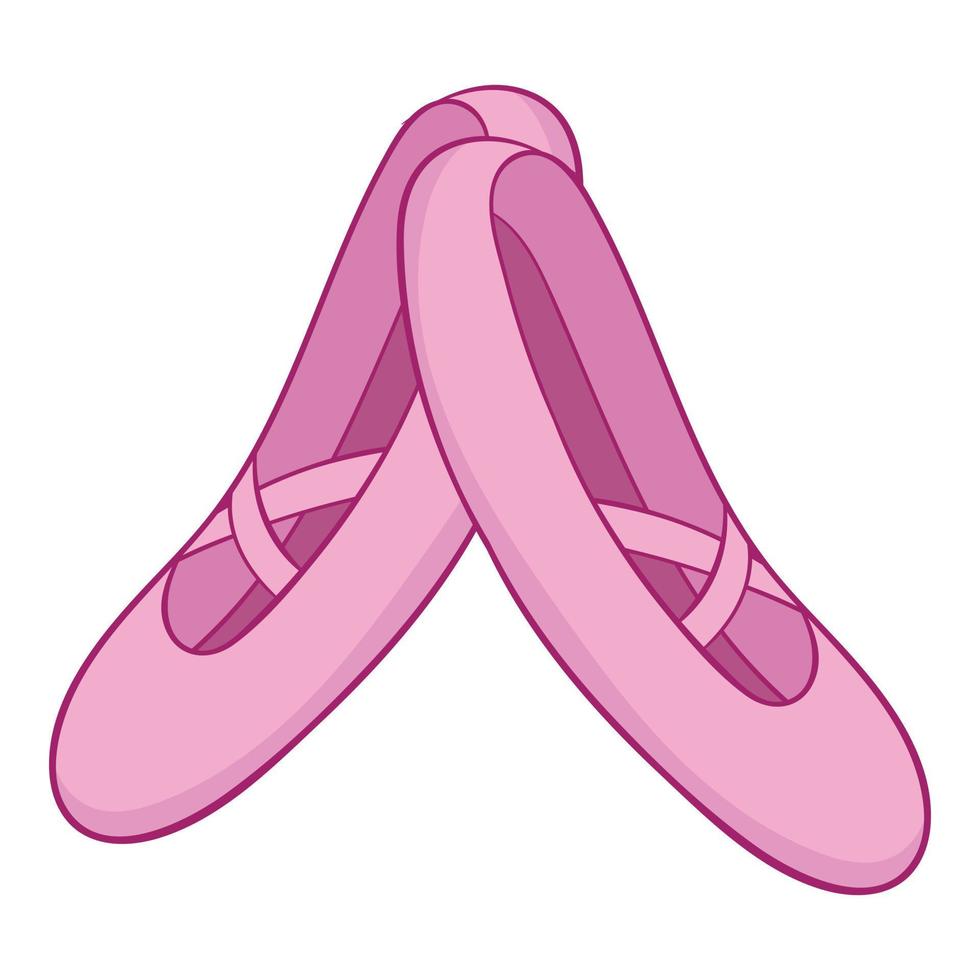 Spitzenschuhe Symbol, Cartoon-Stil vektor