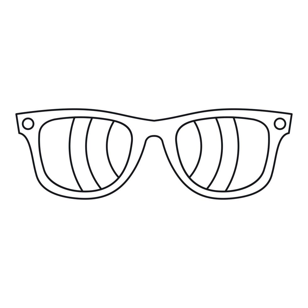 Sonnenbrillen-Symbol, Umrissstil vektor