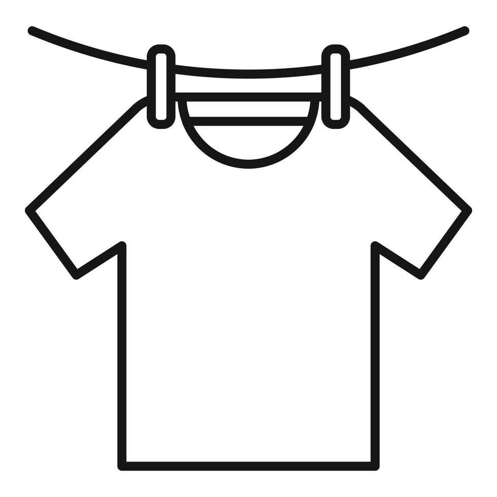 torktumlare tshirt ikon, översikt stil vektor