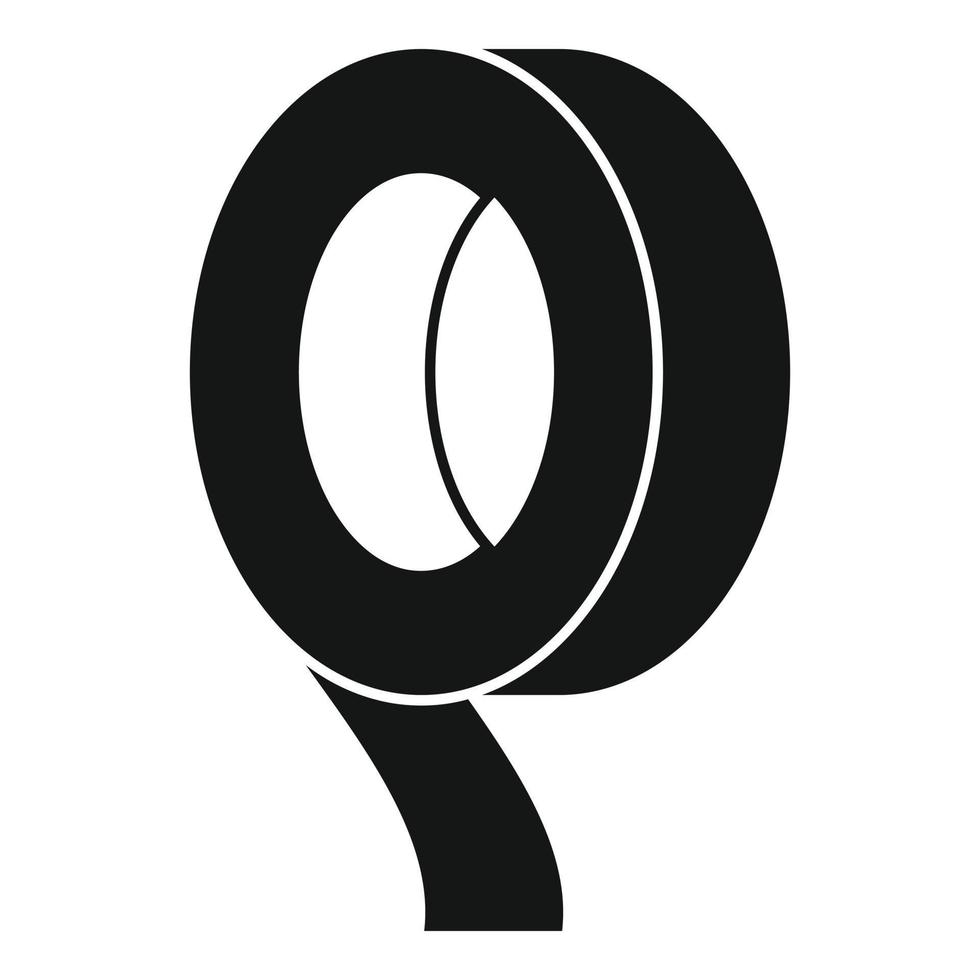 Klebeband-Symbol, einfacher Stil vektor