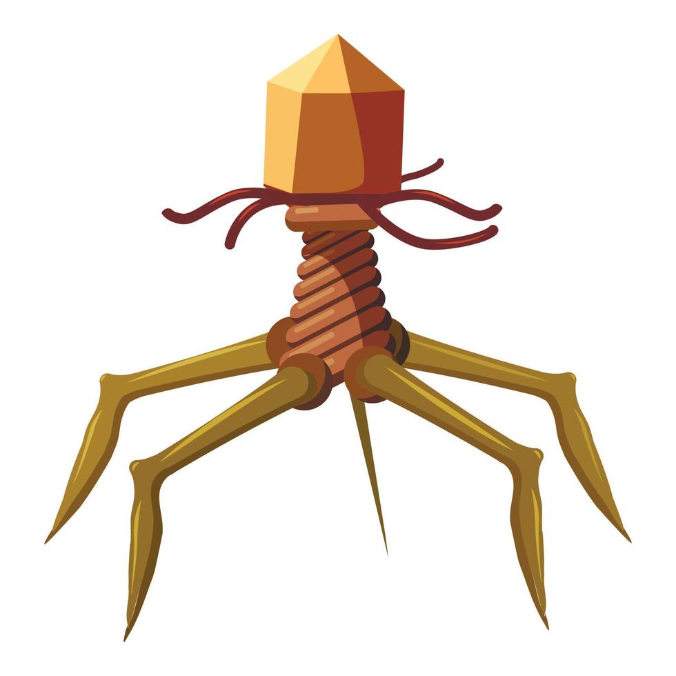 Parasitensymbol, isometrischer 3D-Stil vektor