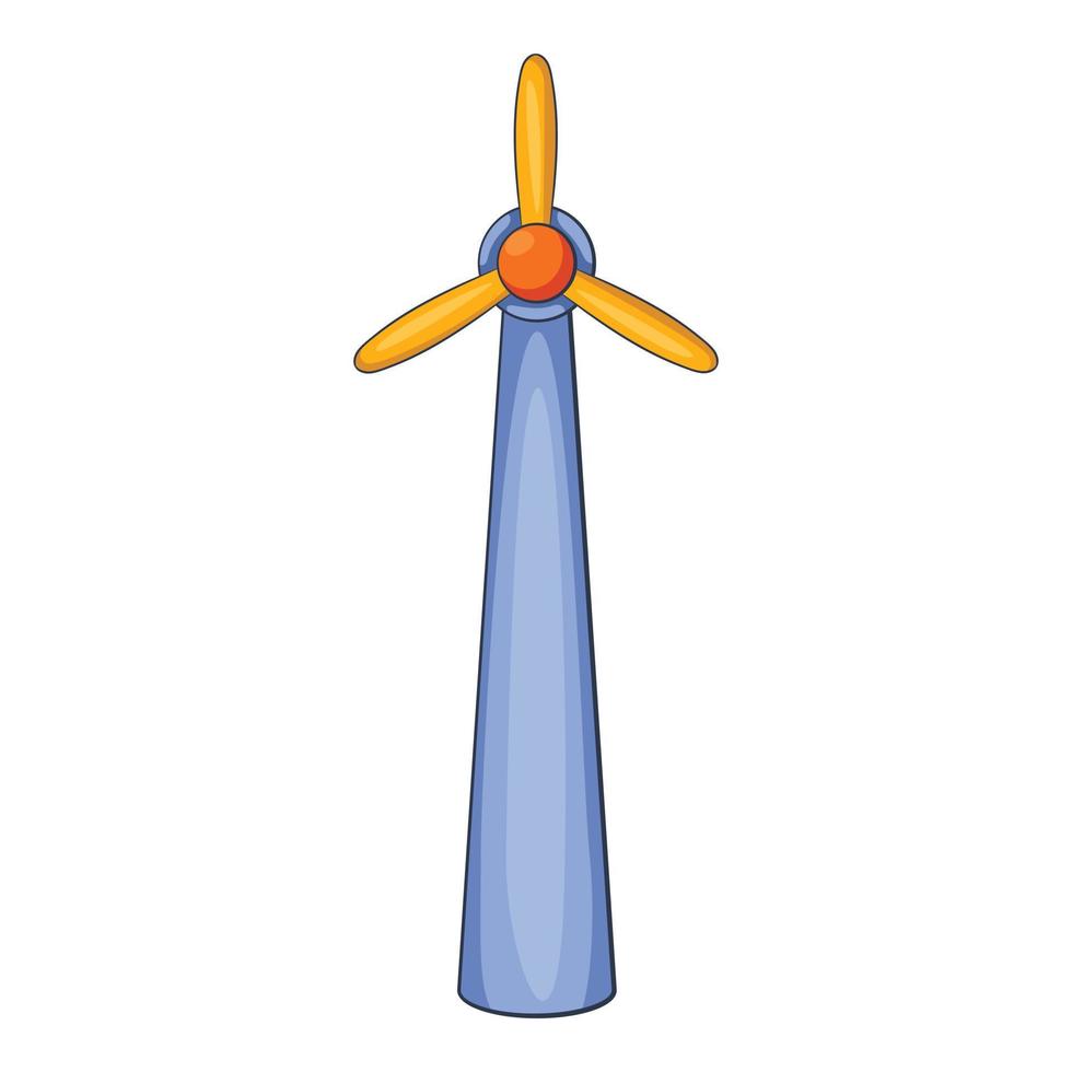 Windmühlensymbol, flacher Stil vektor