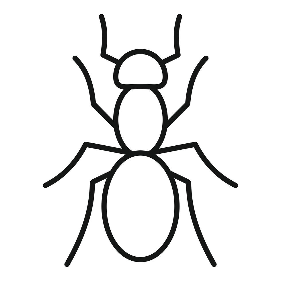 djur- myra ikon, översikt stil vektor