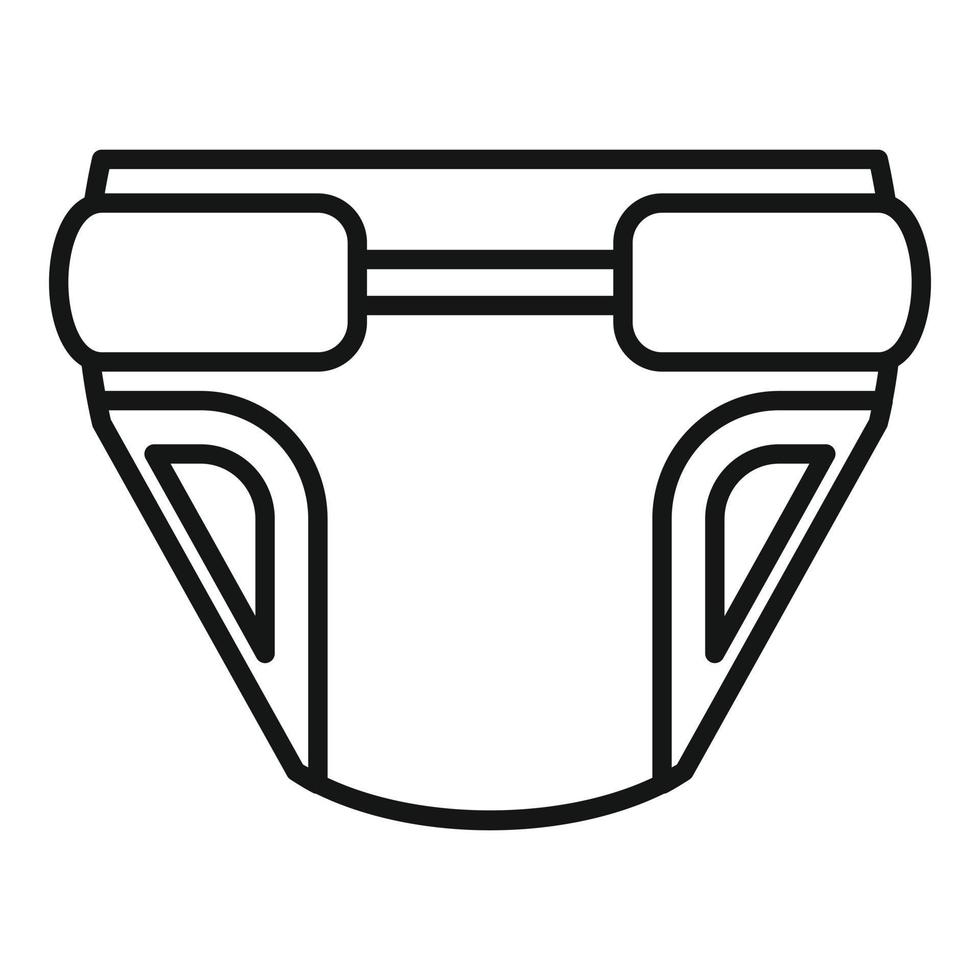Baby-Windel-Symbol, Umriss-Stil vektor