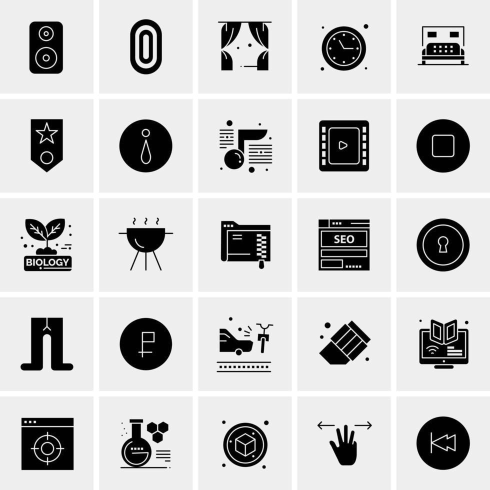 25 universelle Business-Icons Vektor kreative Icon-Illustration zur Verwendung in Web- und Mobilprojekten