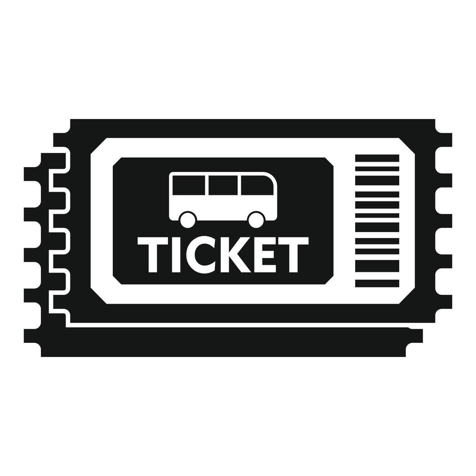 Validator-Busticket-Symbol, einfacher Stil vektor