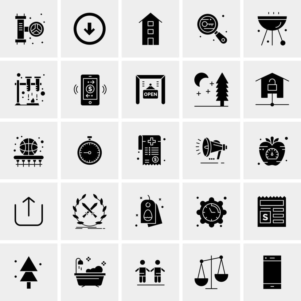 25 universelle Business-Icons Vektor kreative Icon-Illustration zur Verwendung in Web- und Mobilprojekten