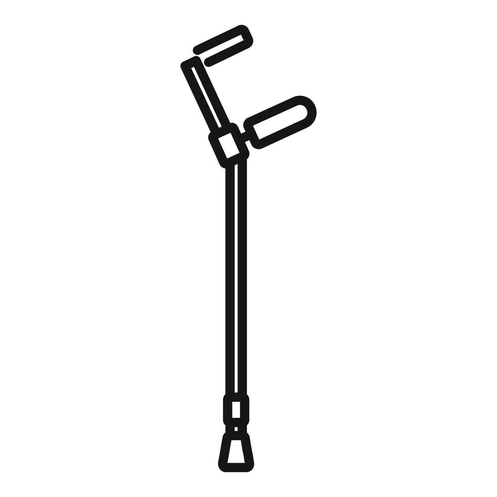 Krankenpflege-Stick-Symbol, Umrissstil vektor