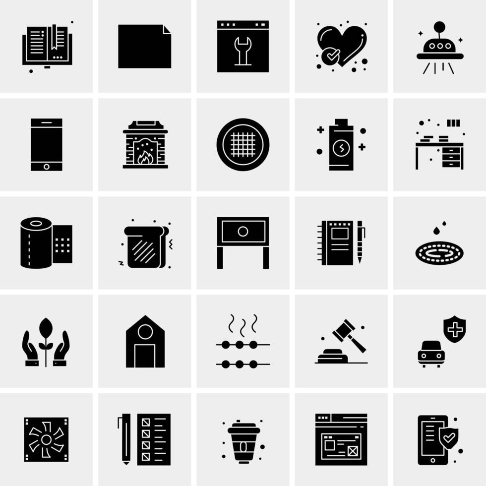 25 universelle Business-Icons Vektor kreative Icon-Illustration zur Verwendung in Web- und Mobilprojekten