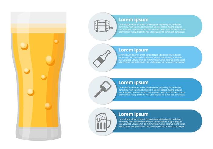 Free Beer Infografik Vector