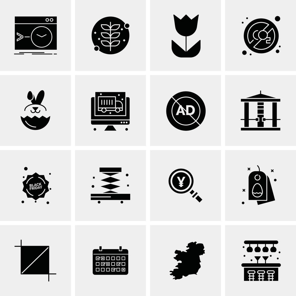 16 universelle Business-Icons Vektor kreative Icon-Illustration zur Verwendung in Web- und Mobilprojekten