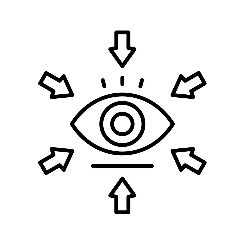 Visualisierungsvektorsymbol vektor