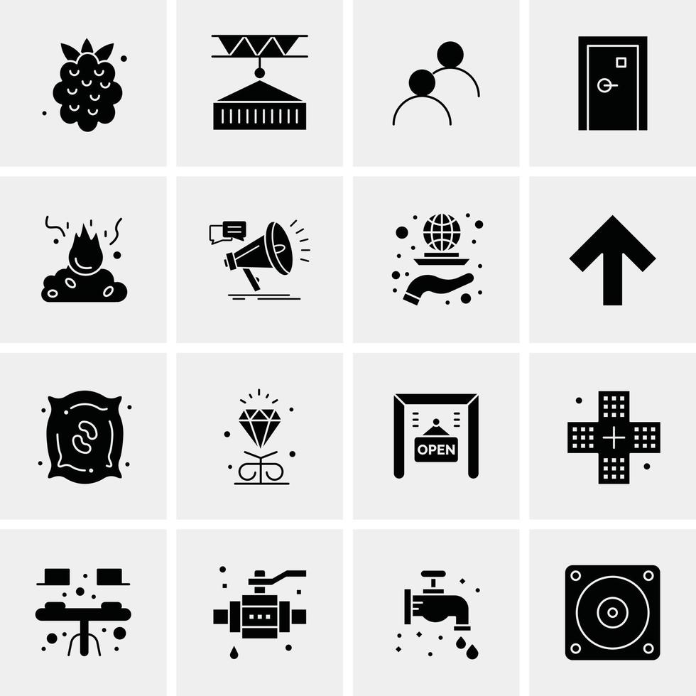 16 universelle Business-Icons Vektor kreative Icon-Illustration zur Verwendung in Web- und Mobilprojekten