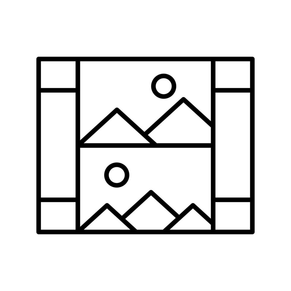 Galerie-Vektor-Symbol vektor