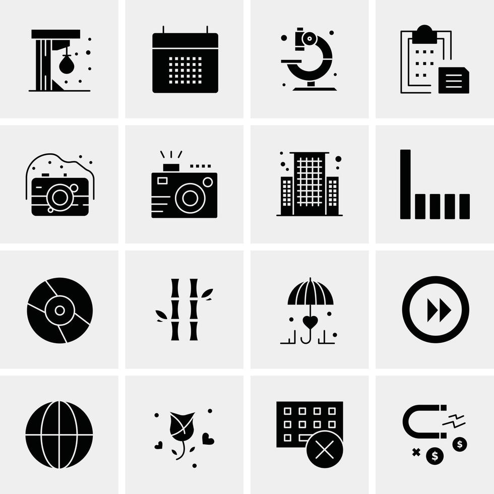 16 universelle Business-Icons Vektor kreative Icon-Illustration zur Verwendung in Web- und Mobilprojekten