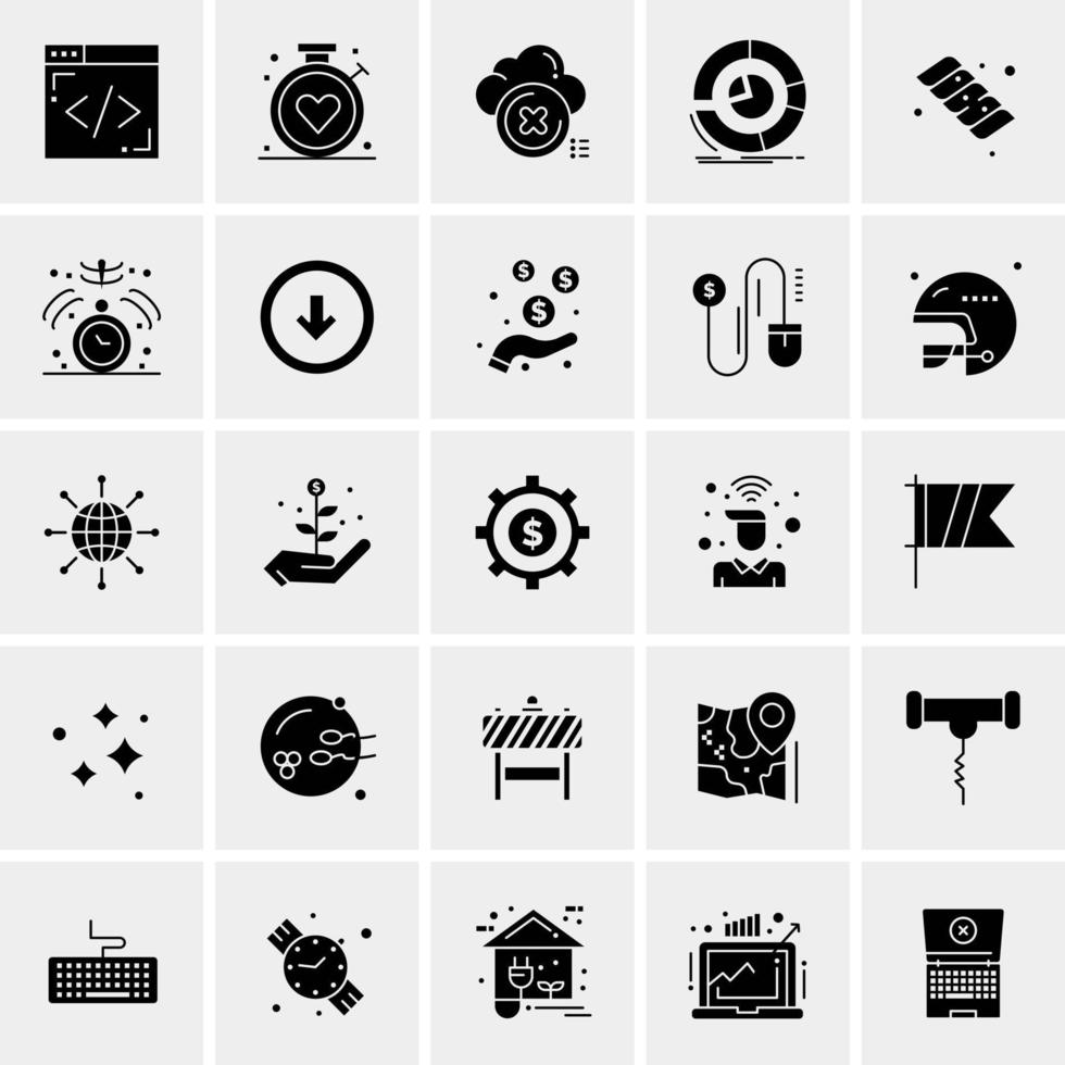 25 universelle Business-Icons Vektor kreative Icon-Illustration zur Verwendung in Web- und Mobilprojekten