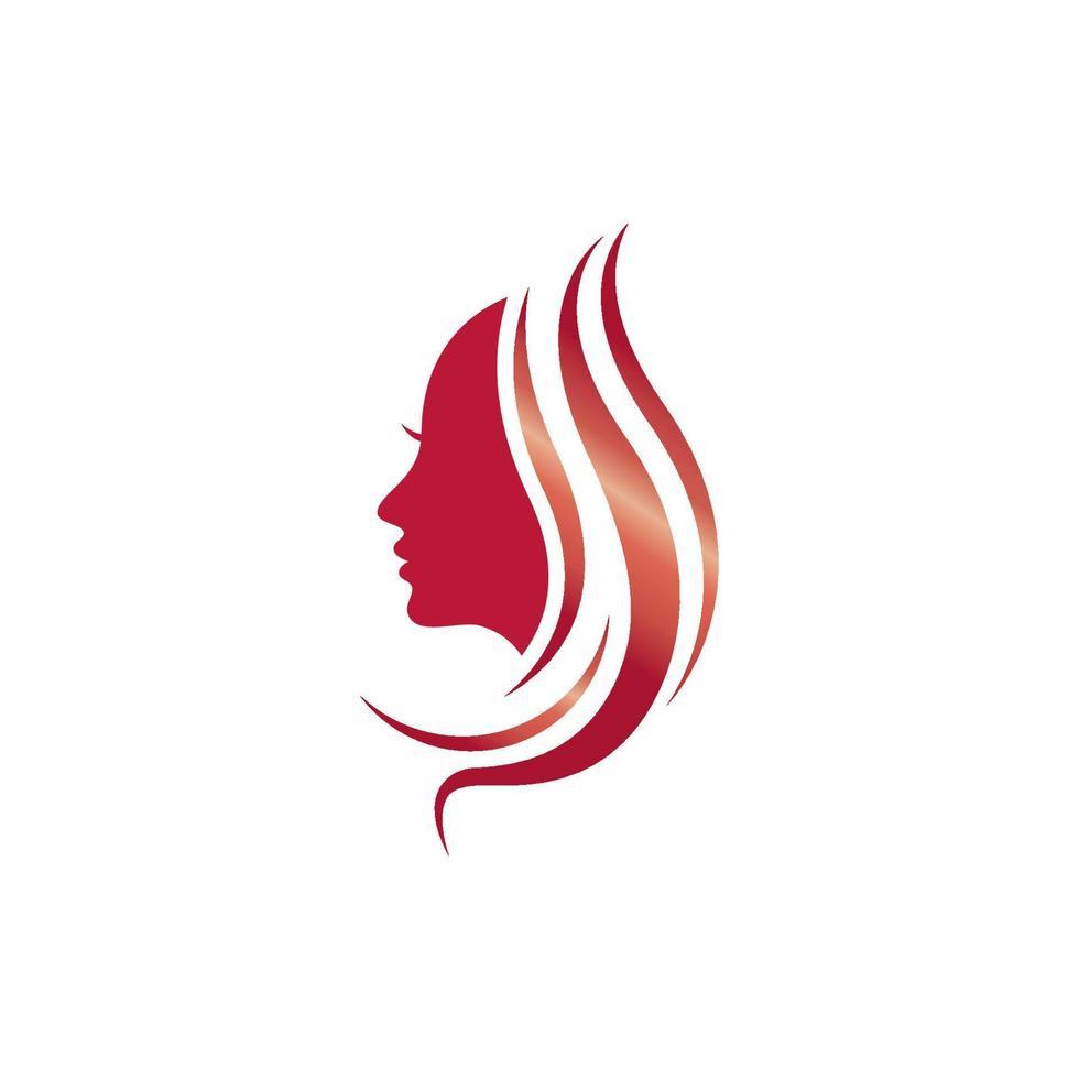 Schönheit Haar und Salon Logo vektor