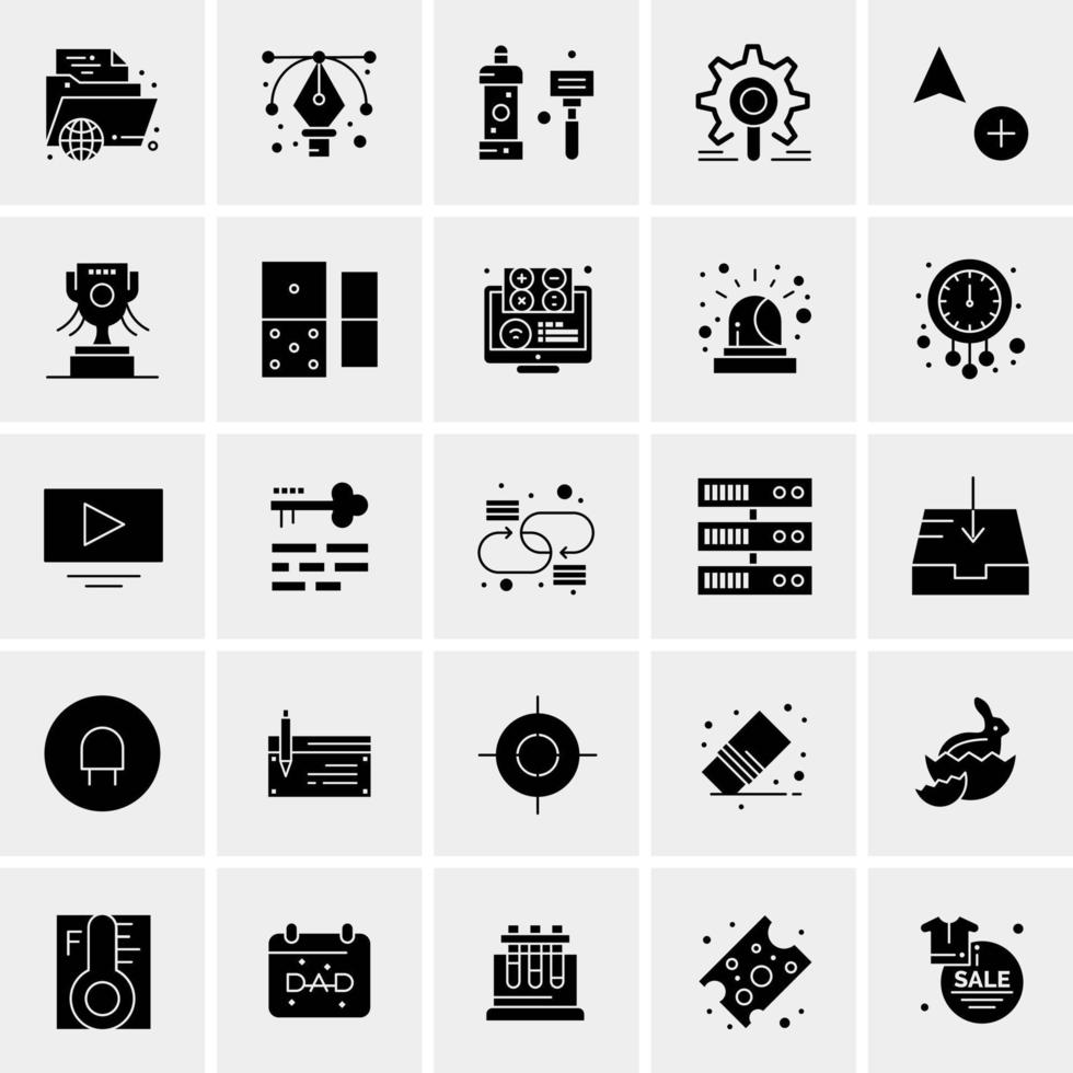 25 universelle Business-Icons Vektor kreative Icon-Illustration zur Verwendung in Web- und Mobilprojekten