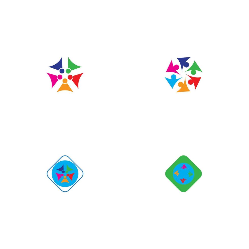 community logotyp ikon designmall vektor