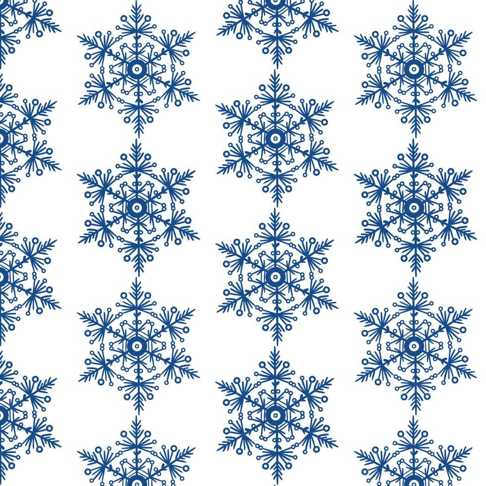 Winter-Doodle-Kollektion, handgezeichnete Neujahrs- und Weihnachtselemente. nahtloses Muster für Ihr Design. vektor