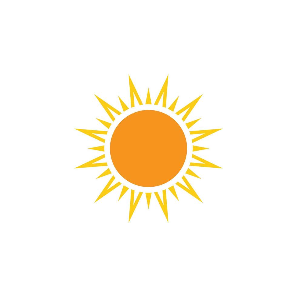 Sonne-Symbol-Logo-Design-Vorlage vektor