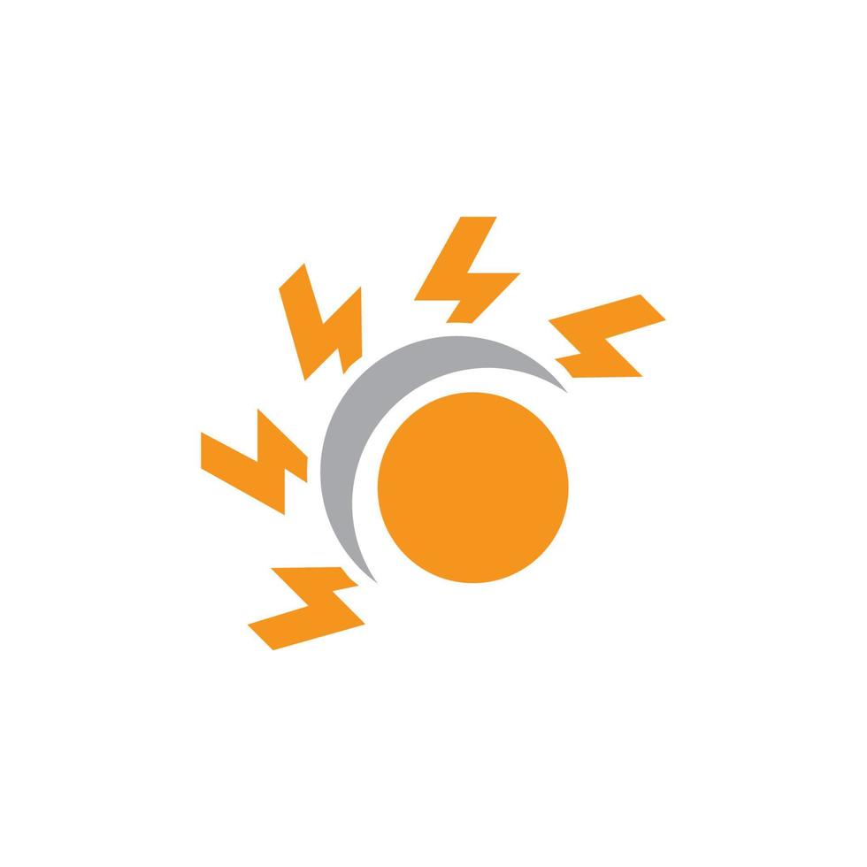 Sonne-Symbol-Logo-Design-Vorlage vektor