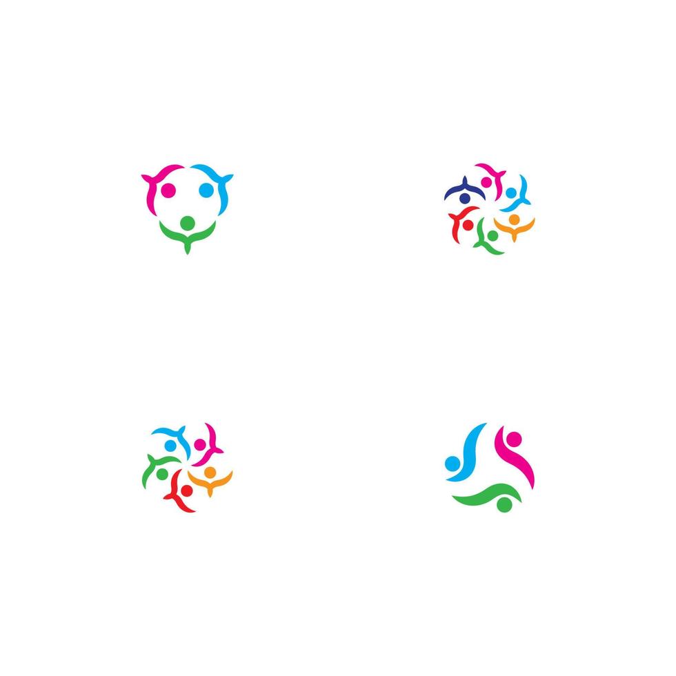 community logotyp ikon designmall vektor
