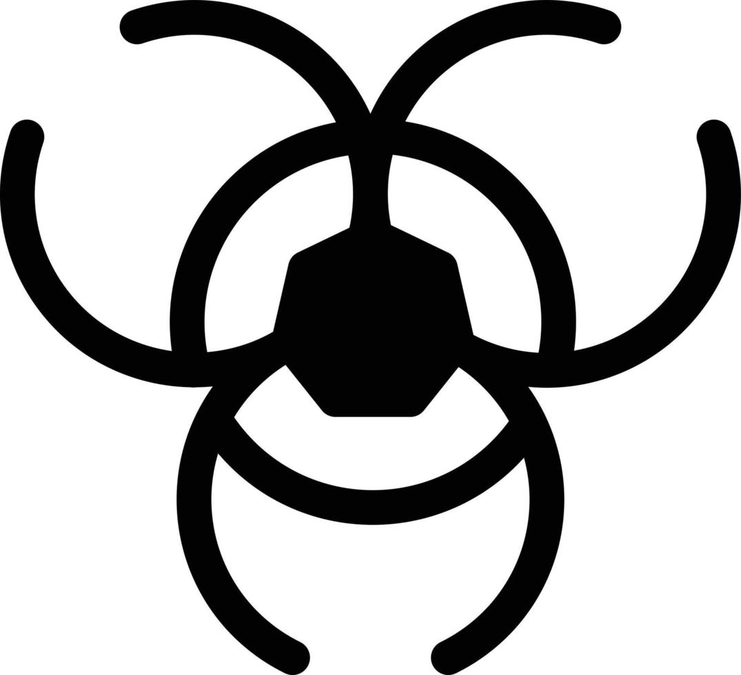 biohazard glyfikon vektor