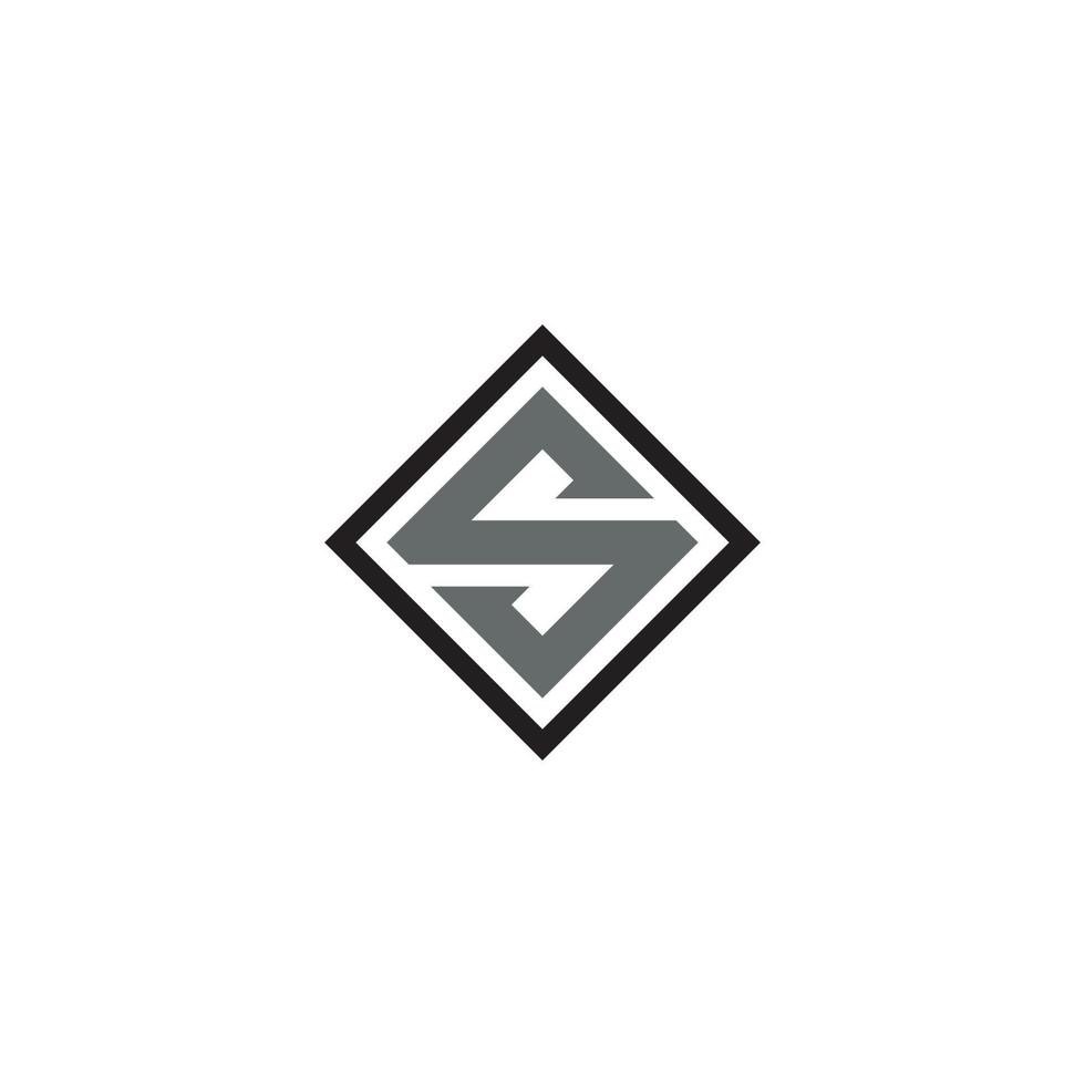 Buchstabe s Logo oder Icon-Design vektor