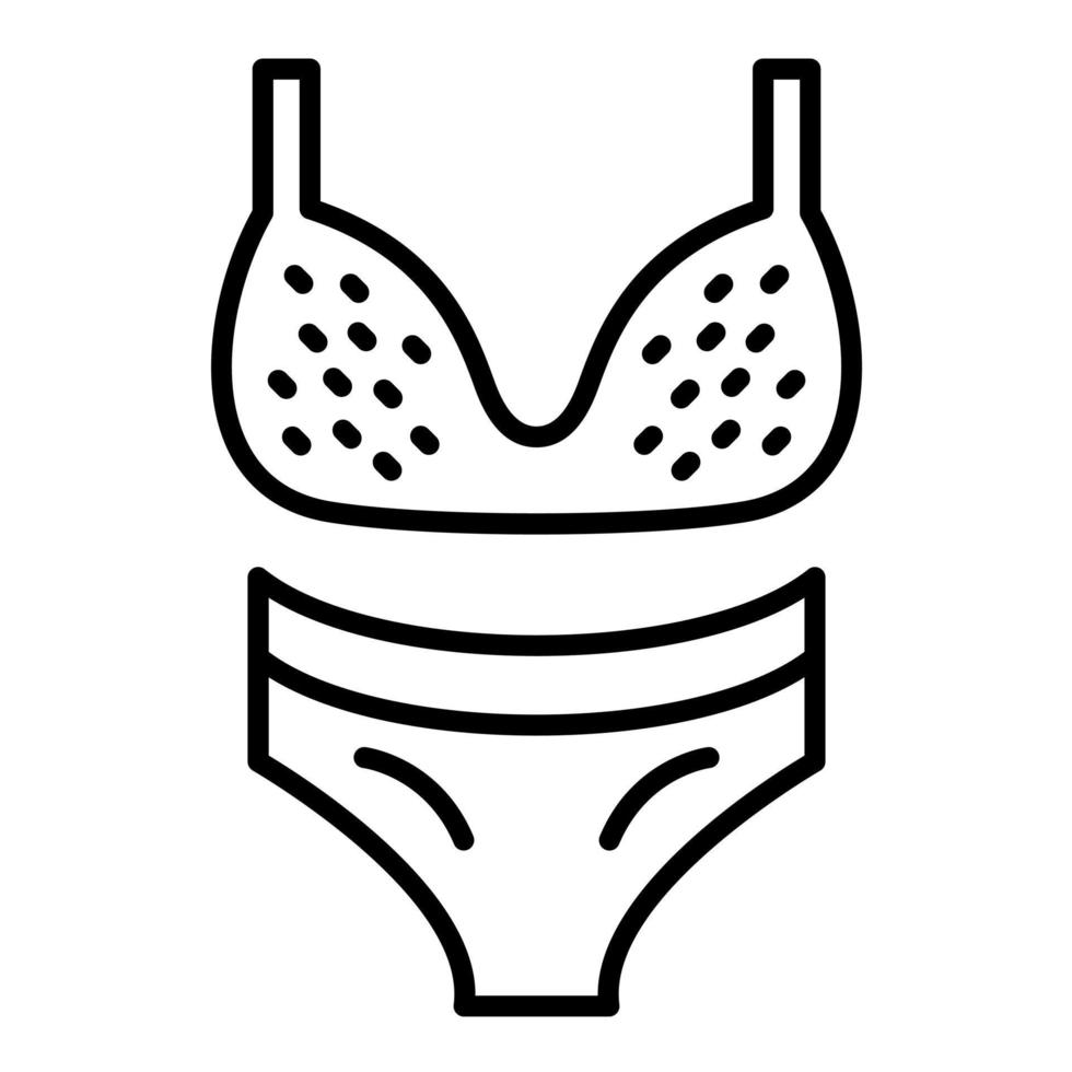 Bikini-Linie-Symbol vektor