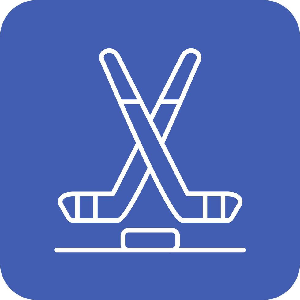 Eishockeylinie runde Ecke Hintergrundsymbole vektor