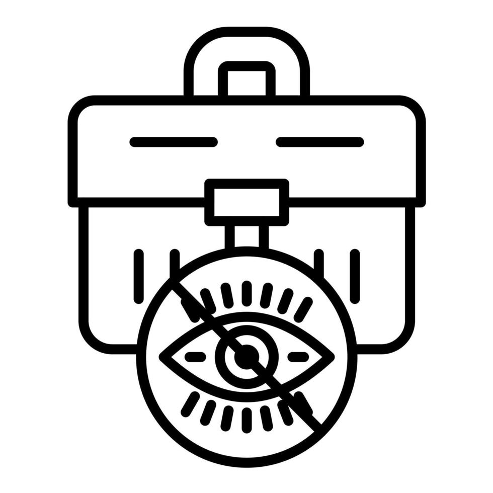 Symbol für versteckte Auftragszeile vektor