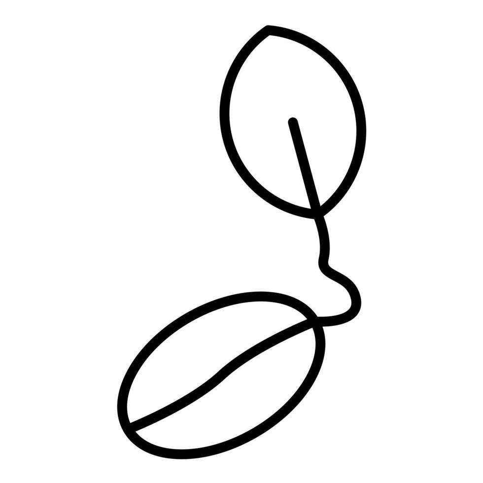 Symbol für Samenlinie vektor