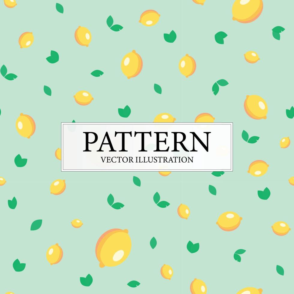 stilvolles modernes Musterset aus gelben Zitronen - Vektor