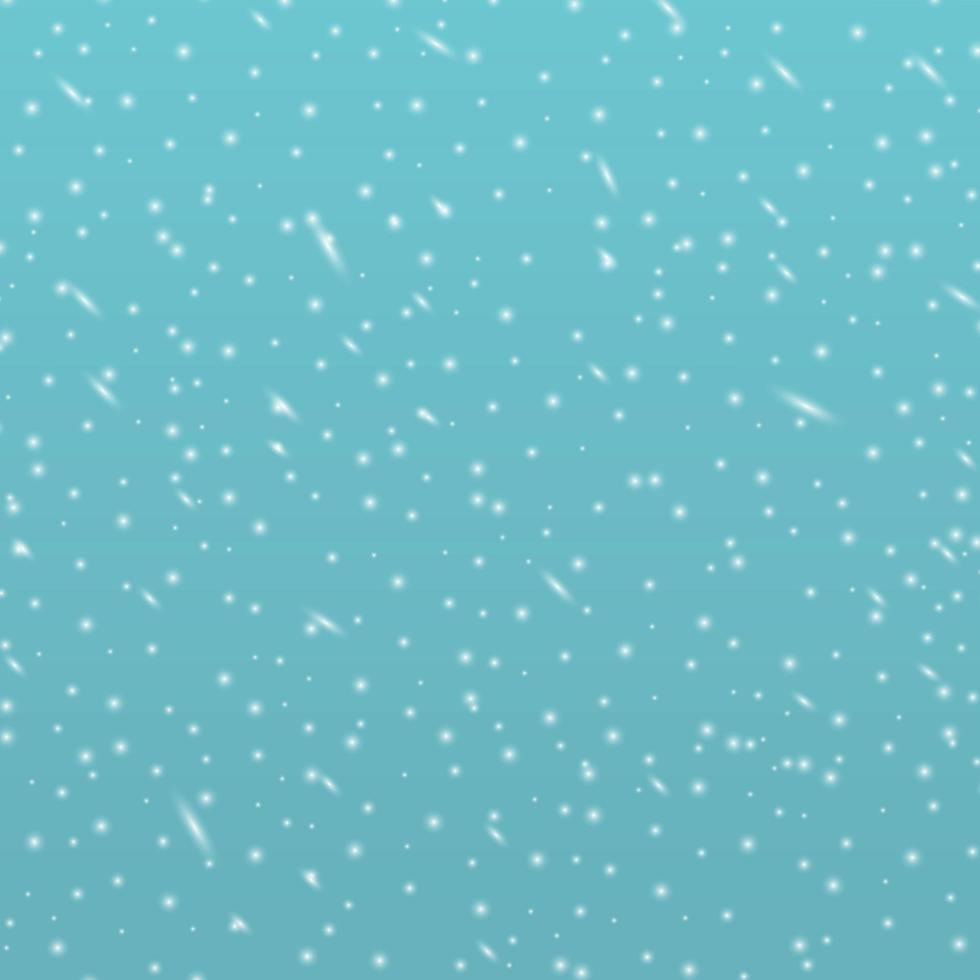 weißer fallender Schnee auf transparentem Hintergrund - Illustration vektor