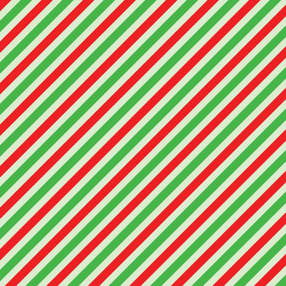 Weihnachtsrotes und grünes gestreiftes Linienmuster vektor
