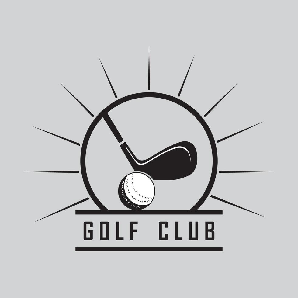 Golf-Logo und Vektor mit Slogan-Vorlage