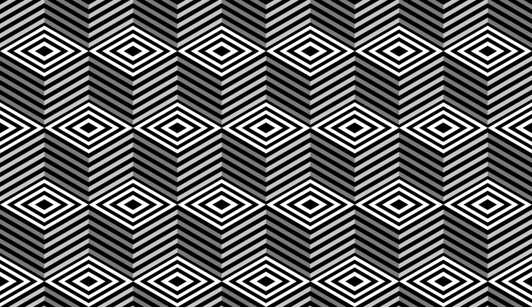 gestreifte Würfel nahtloser Mustervektor. Op-Art-Vektor-Illustration. vektor