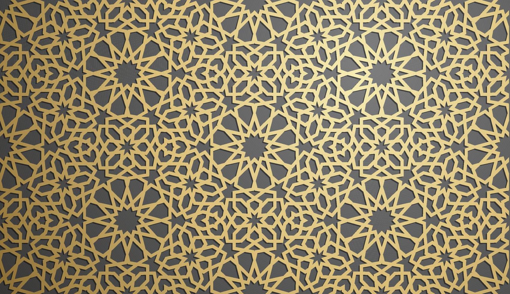 islamic prydnad vektor , persisk motiv . 3d ramadan islamic runda mönster element . geometrisk cirkulär dekorativ arabicum symbol vektor . guld bakgrund