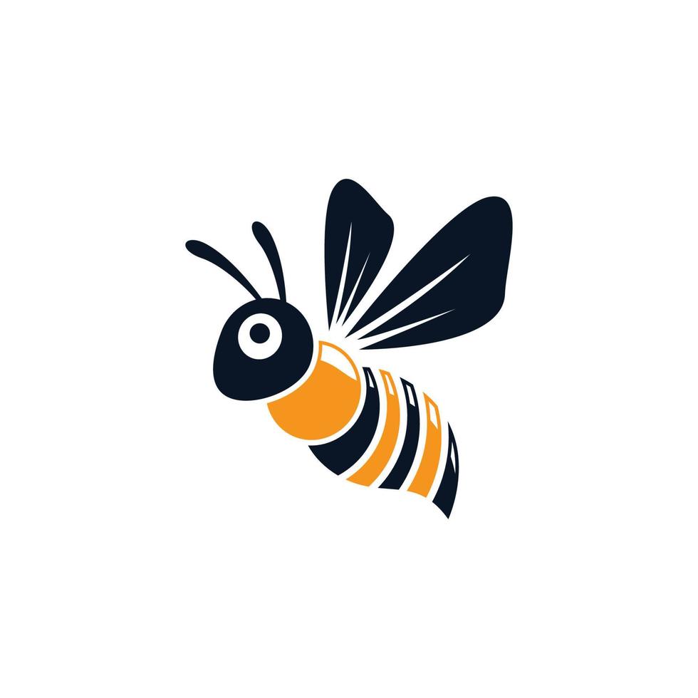 bee logotyp vektor ikon illustration