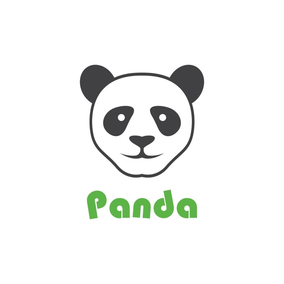 Panda-Logo-Vorlage Vektor-Symbol vektor