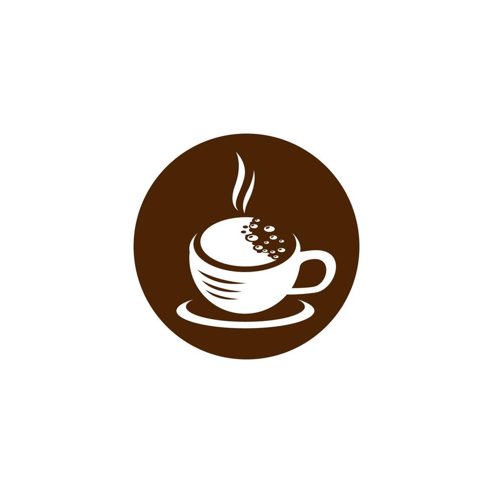 kaffekopp symbol vektor ikon