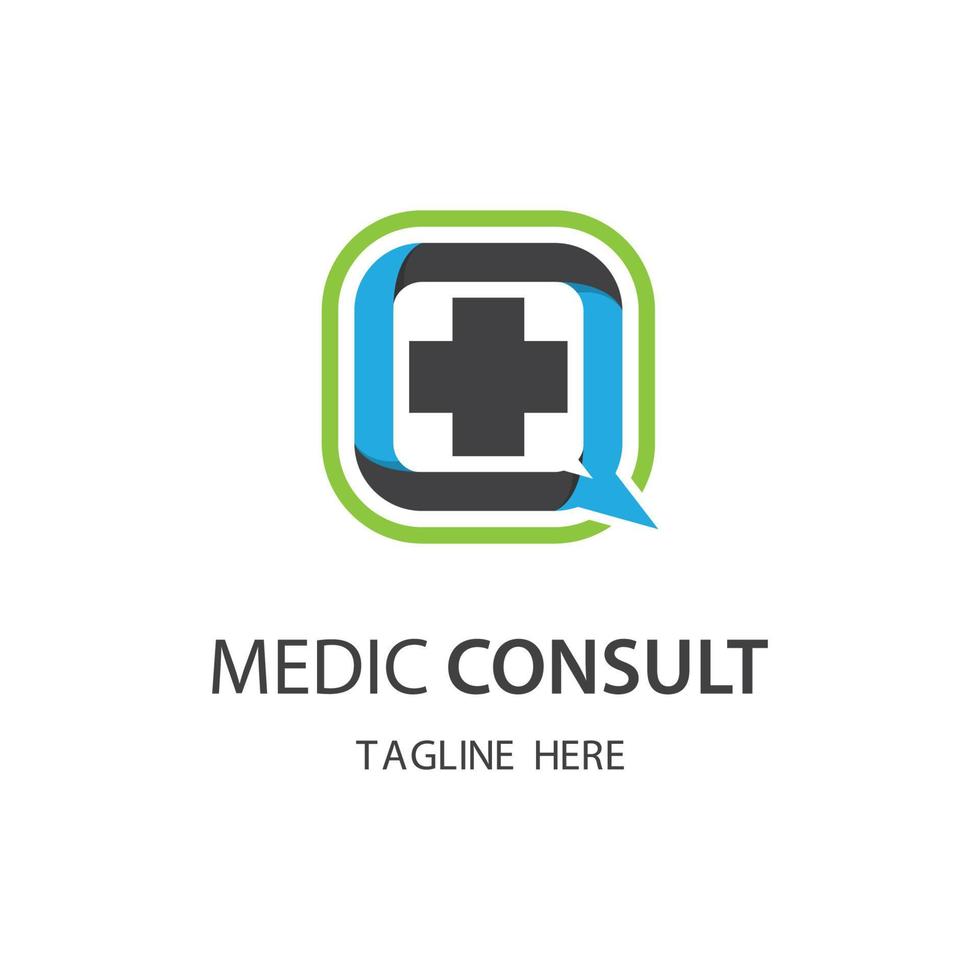 medic consult-logotypbilder vektor