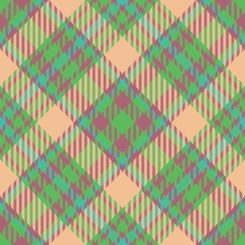 karierter Karohintergrund. Vektormuster Textur. Tartan Textil nahtloser Stoff. vektor