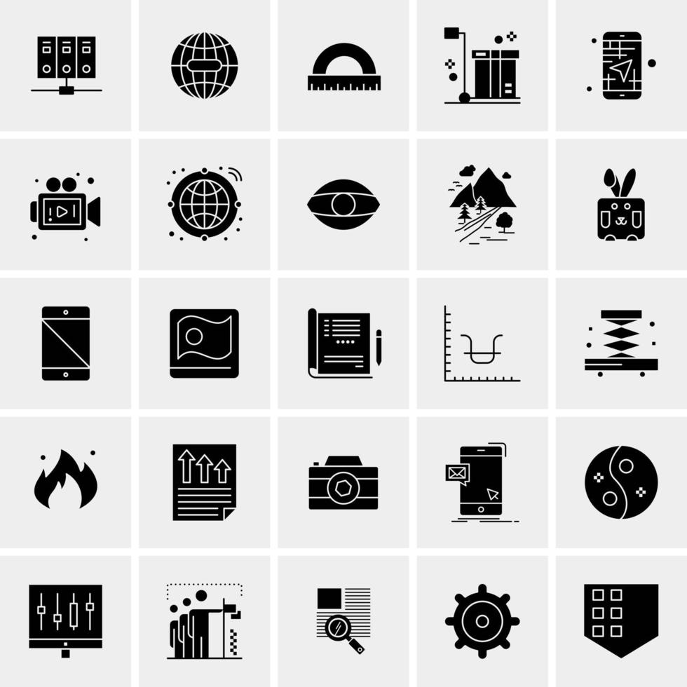 25 universelle Business-Icons Vektor kreative Icon-Illustration zur Verwendung in Web- und Mobilprojekten