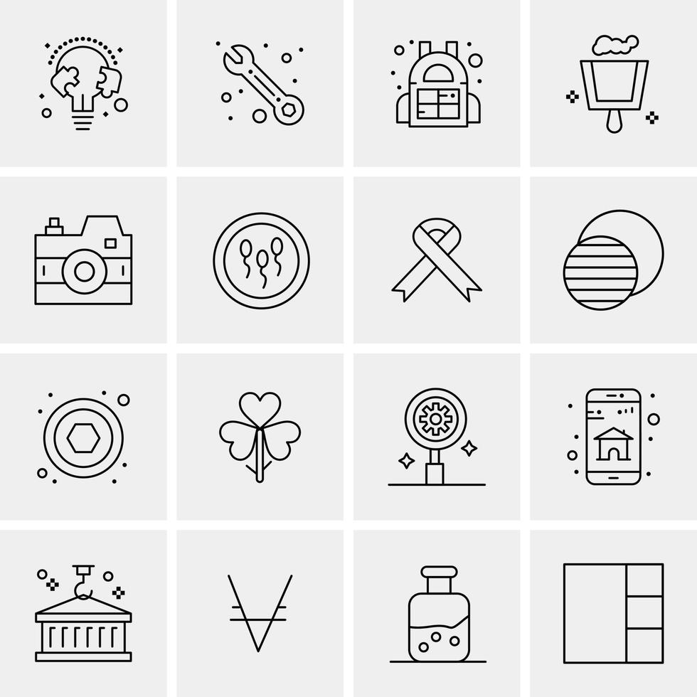 16 universelle Business-Icons Vektor kreative Icon-Illustration zur Verwendung in Web- und Mobilprojekten